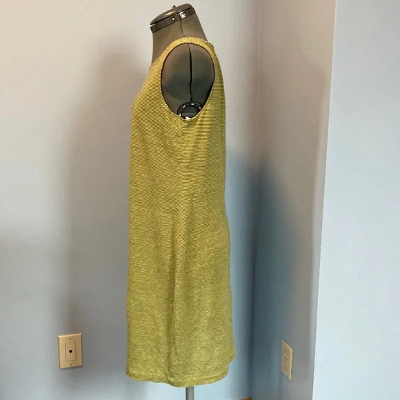 Eileen Fisher Green Linen Dress - Picture 2 of 6